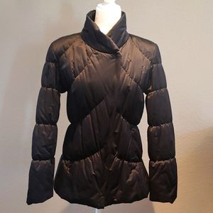 Dana Buchman M puffer coat - gorgeous liner!